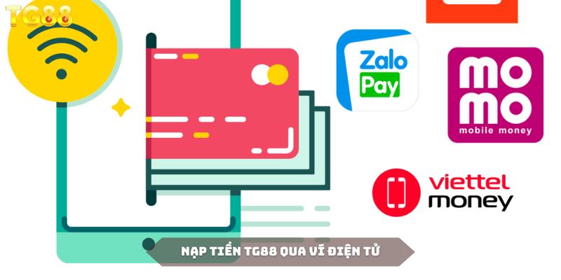 Ví điện tử được rất nhiều anh em sử dụng để nạp tiền TG88